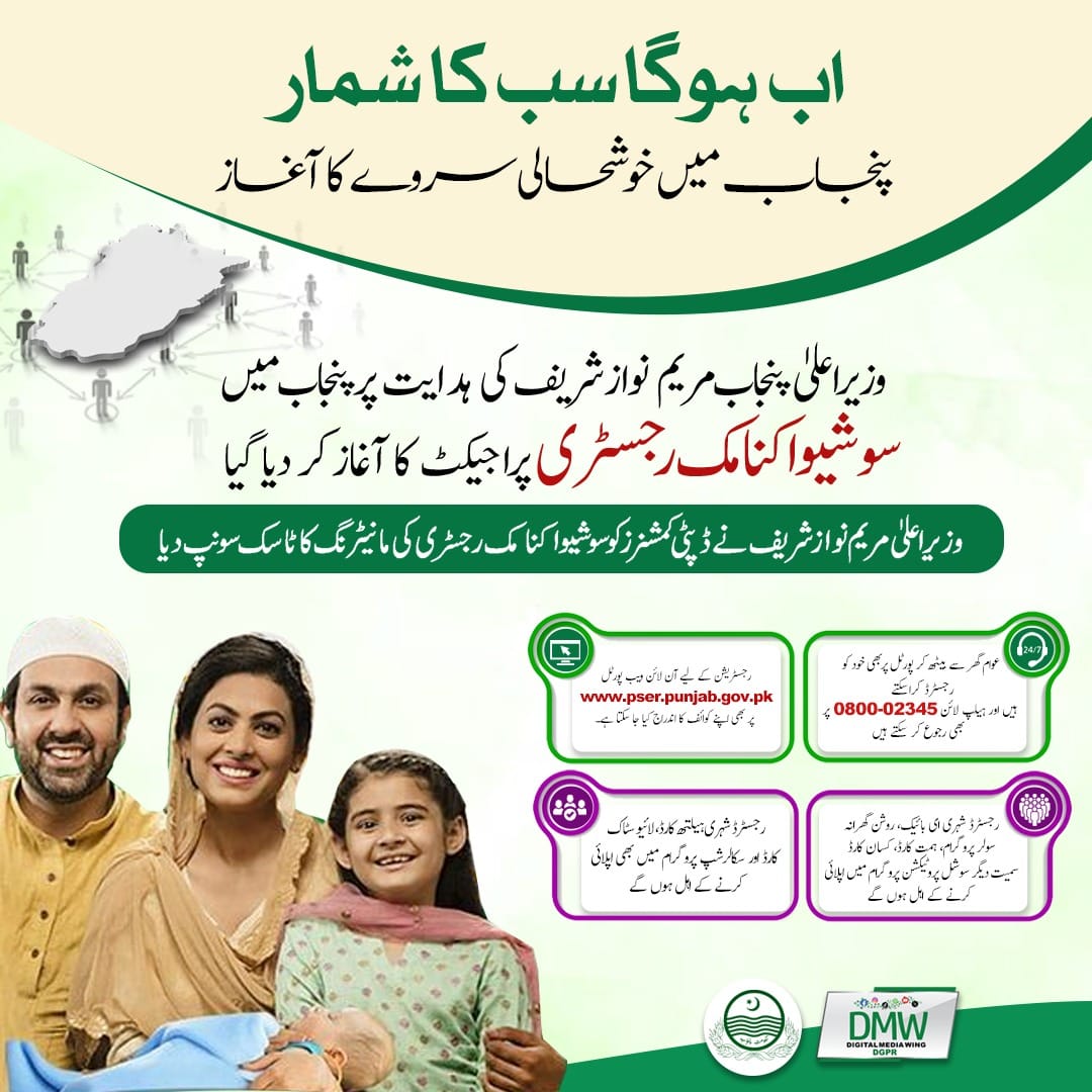 How to Register for the The Punjab Socio-Economic Registry (PSER) 2025 Program