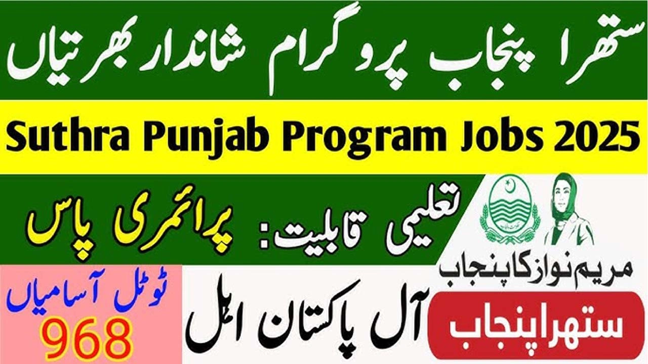 Suthra Punjab Program Jobs 2025: How to Apply and Eligibility Guide